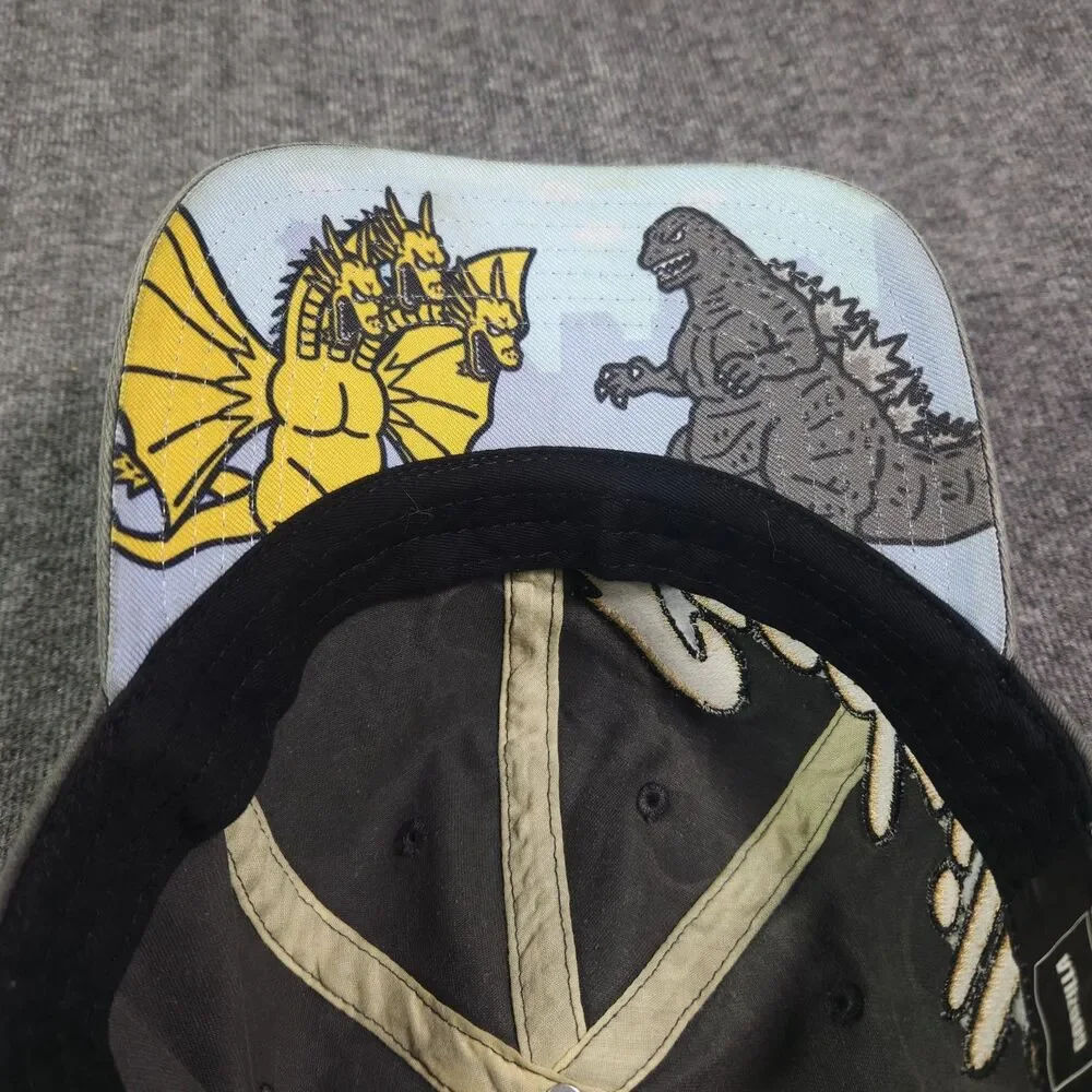 Godzilla Vs King Ghidorah Strapback Baseball Hat Cap Toho And Co. Vintage Fade